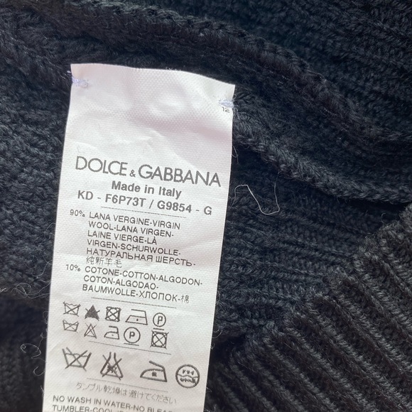 Dolce & Gabana Lace Wool Corset Knit Dress - Picture 9 of 15